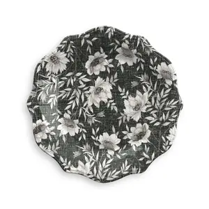 TarHong  9 in. Farmhouse Botanical Salad Plate, Melamine - Set of 6
