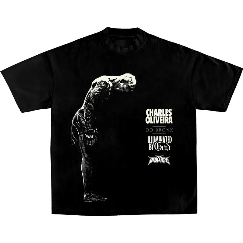 Charles Oliveira-The Bow Shirt, Boxing T-shirt, Boxer Tee, UFC Shirt, Workout T-shirt, Gift for Him For Her, Soft Cotton Menswear Top Clothing