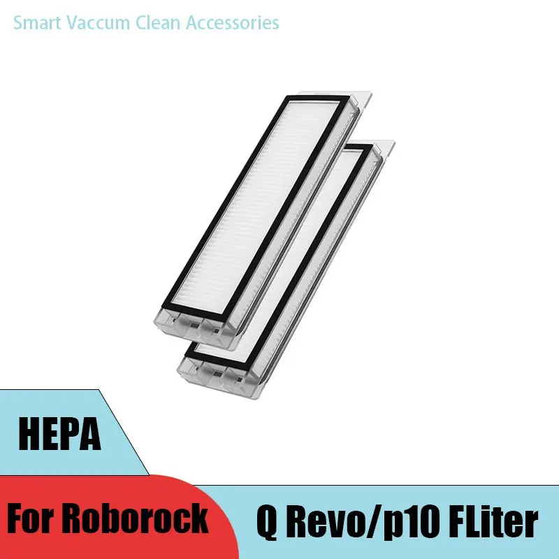 2-12pc Hepa Filter Replacement For Roborock P10/ Roborock Q Revo Vacuum Cleaner Spare Parts Robot Vacuum HEPA Filter Accessories
