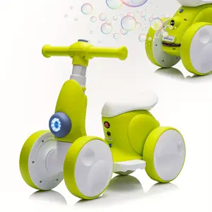 6V Children's Electric Motorcycle & Sliding Bike 2-in-1 Ride-on Car with Bubble Design Perfect Gift for Christmas Birthdays New Year Halloween for Toddlers