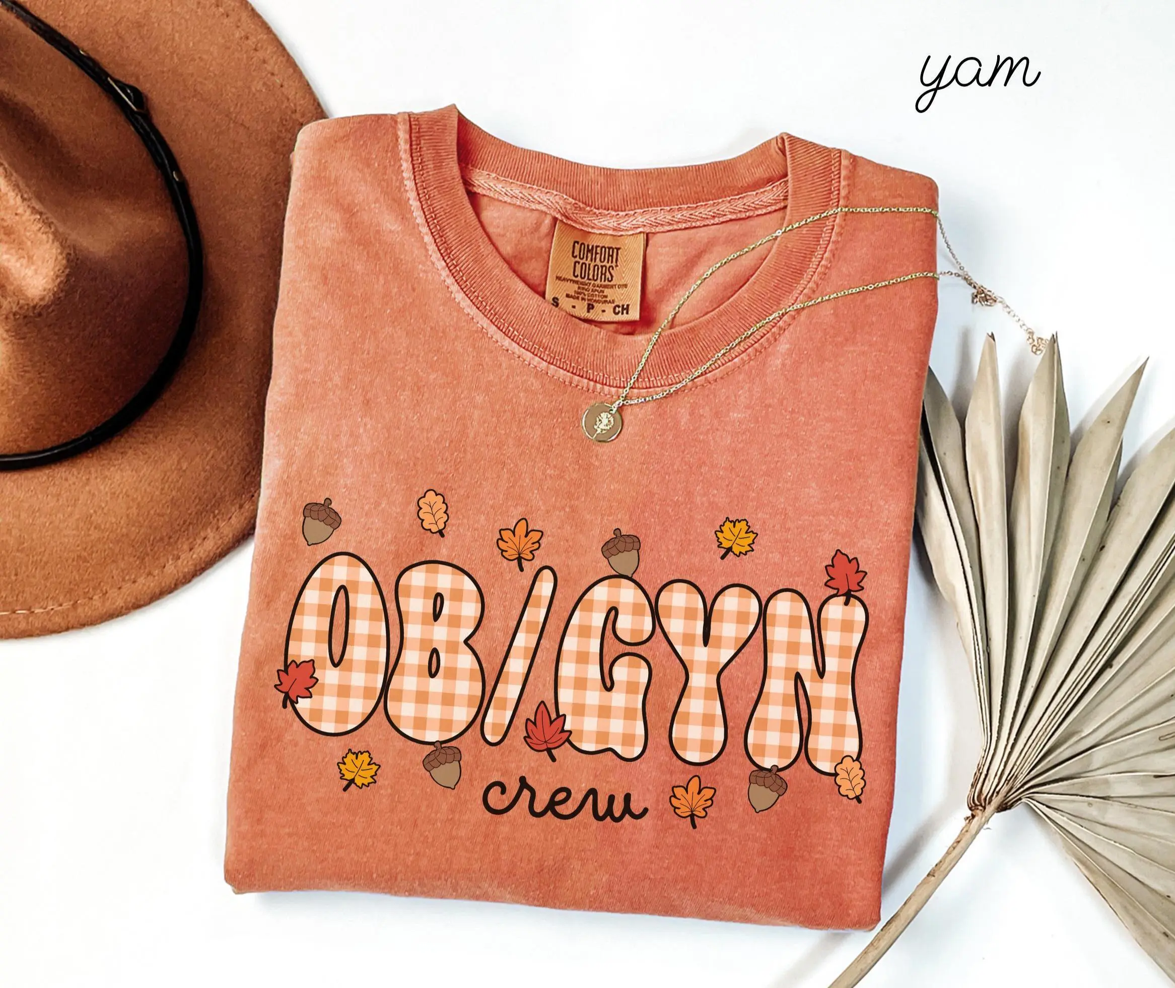 OBGYN Crew Fall Comfort Colors Shirt • OB Nurse Tech  t-shirt • Womenswear Fit