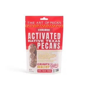 The Art of Pecan Cinnamon Activated Native Texas Pecans Crispy Healthy Snack Keto Paleo Vegan Pure Flavor Natural Nut Protein