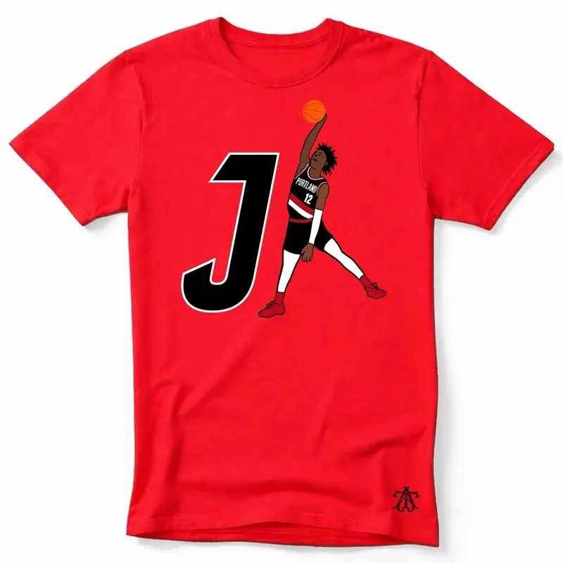 Morant, Silhouette style Basketball T-Shirt