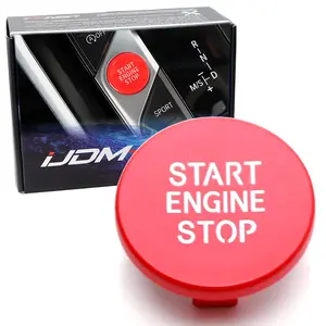 iJDMTOY Sports Red Engine Push Start Button Replacement Cover, For BMW Gxx Code 2 3 4 8 Series X5 X6 X7 Z4, etc