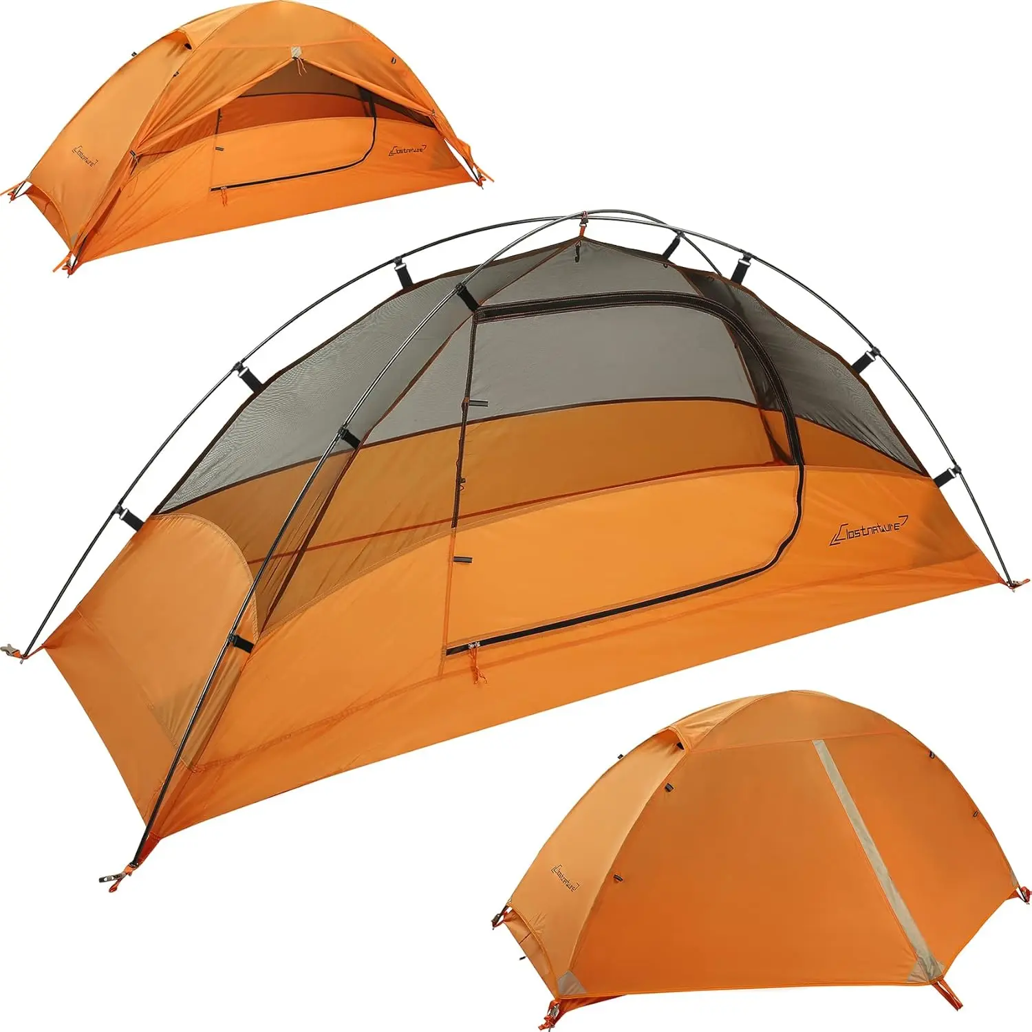 Clostnature 1/2/3/4 Person Lightweight Backpacking Tent, Easy Setup Tent | Aluminum Pole, PU 5000, Ultralight, Freestanding, Durable, Waterproof, Compact, Camping Tent for Hiking and Mountaineering