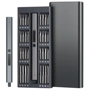 Mini Electric Screwdriver,PrecisionScrewdriver Setw/ 64 Magnetic Bits,RechargeableCordless Screwdriver for PhoneLaptop,Watch,RCCordlessScrewdriver,Electric Rechargeable Screw& Bit Set With Front LED, DC Charging With Accessories electric screwdriver