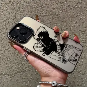 Phone case: Hot animes F-Fushiguro T-Tojis Black white hand-drawn style Phone Case Suitable for iPhone 17 16 15 14 13 12 11  Pro Max Air Anti Fall Matte Back Cover