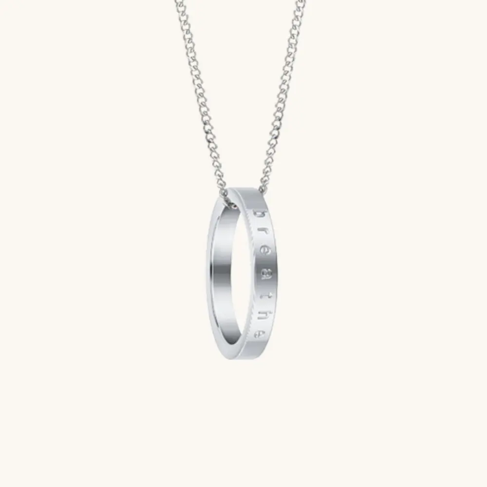 Breathe - Fidget Ring Necklace