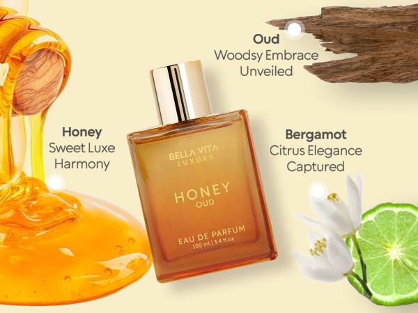 Midnight Mischief by BellaVita Luxury | Women’s Luxury Mini Perfume Set & Honey Oud EDP | Luxury Perfume for Women | Long Lasting, Floral, Spicy & Vanilla,Bergamot | Luxury, Vegan & Cruelty Free Eau De Parfum | Travel-Friendly | 100+ 4x20 ML(6.08 fl. oz)