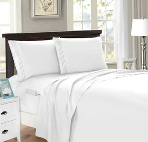 Mocassi 4-Piece Smart Pocket Sheet Set - Features Double Sided Storage Pockets on Fitted Sheet