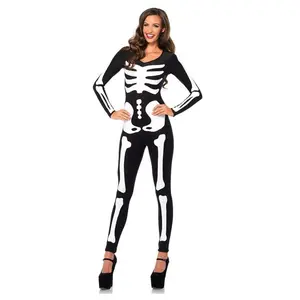Womens Glow In the Dark Skeleton Catsuit