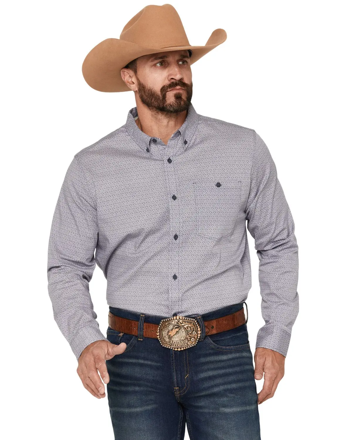 Rank 45 Men's 45&Reg; Men'S Tornado Geo Print Long Sleeve Button-Down - Rmfa26w8-Bl