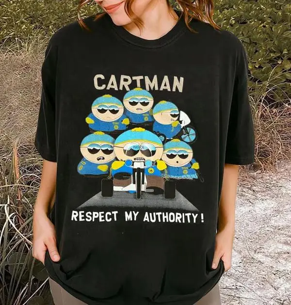 1998 Comedy Central South Park Cartman Respect my Authority shirt AB10106