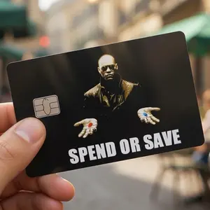 (2 Pack) Funny Matrix Debit Card Skin - High-Quality Vinyl, Scratch-Resistant, Water-Resistant, Peel-and-Stick Application, Fits Most Cards, Perfect for Everyday Use