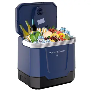 GAOMON 35 Quart(33L) Electric Cooler & Warmer, Portable Car Refrigerator with Automatic Locking Handle, 12V for Vehicle Trucks & 110V AC Home Use Plug In Coolers - SummerVibes