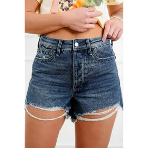 Judy Blue Dark Wash Rigid Magic Cut Off Shorts