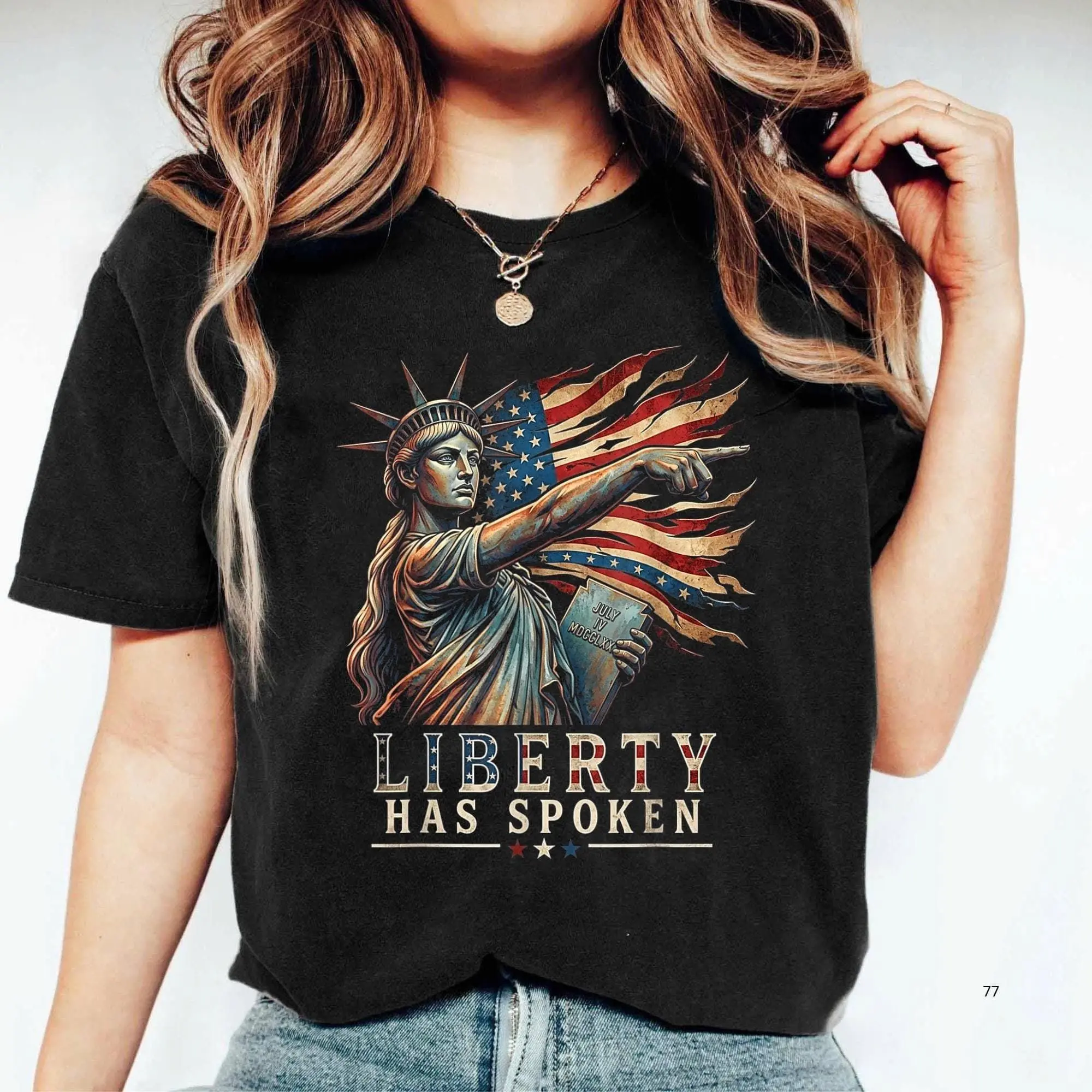 Sophie Pointing Liberty Shirt, Liberty Has Spoken Tee, Patriotic Satire Basketball T-Shirt, Lady Liberty Gift