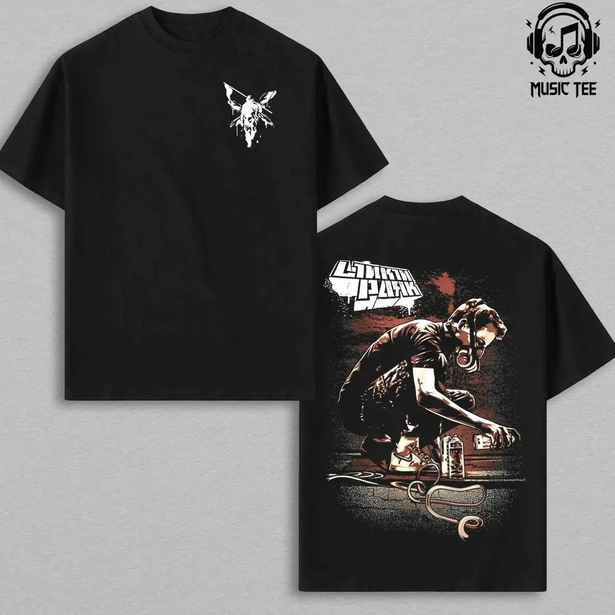 Chester Bennington Legacy Tee, Vintage Acid Wash Heavy Cotton Oversize Unisex Rock Band T-Shirt, Retro Y2K Nu Metal Streetwear Top, Linkin'n Parks Music Merch for Fans, 2000s Tour Collector B5G