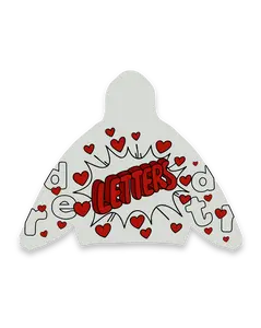 Love Letters Scattered Zip Up