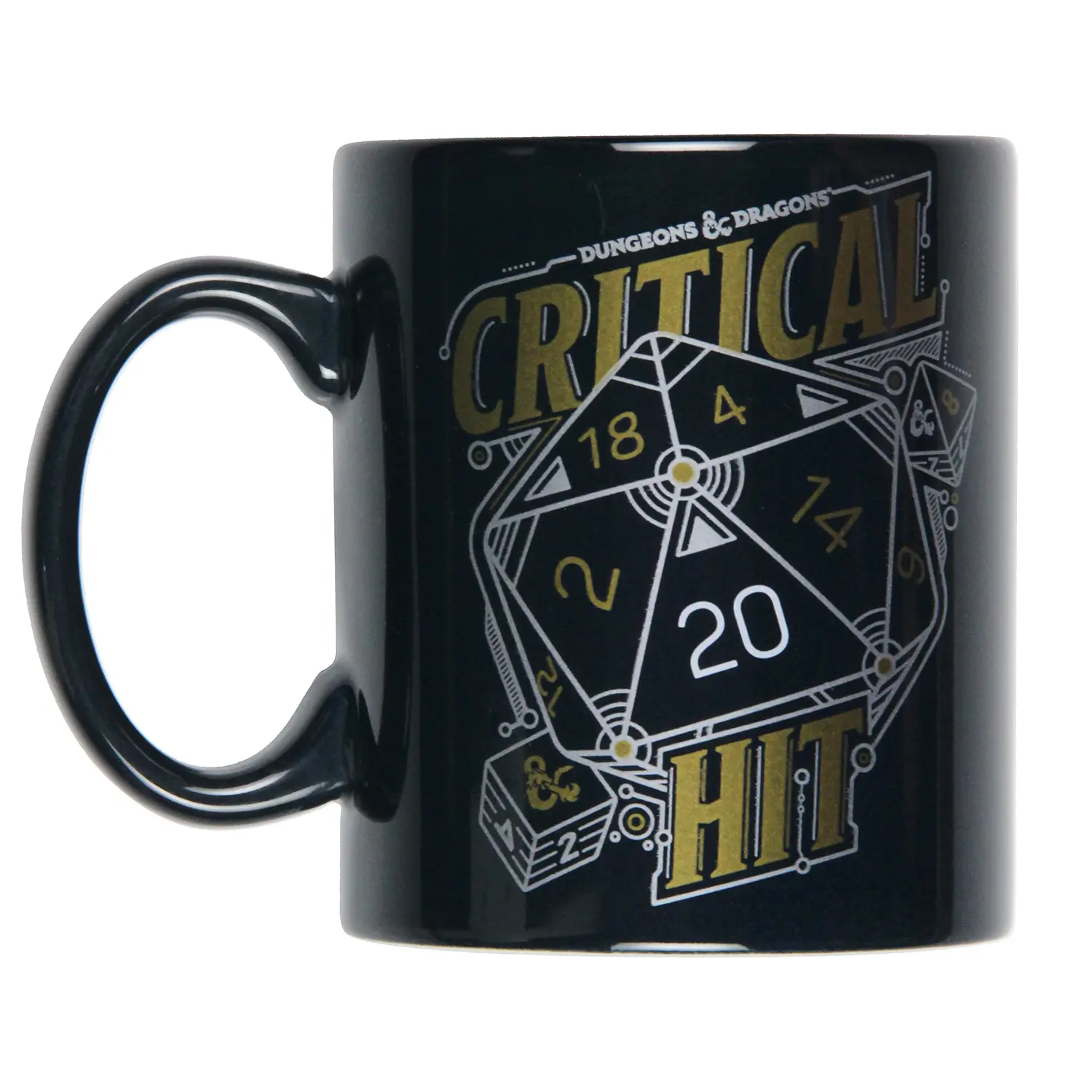 Dungeons and Dragons Critical Hit D20 Dice 16 OZ. Ceramic Coffee Mug Tea Cup