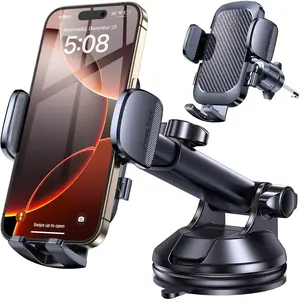 Phone Holders for Your Car[Upgraded Strongest Suction]Car Phone Holder Mount Dash[360° Adjustable]Suction Cup phone Mount for Truck Stand Cell PHone Holder for Car mount Fit All iPhone Car Accessories