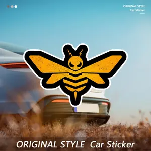 Honey Bee Coating Stickers, Waterproof and Durable, Suitable for Cars, Motorcycles, Laptops, Bumpers, Trucks, SUVs - Fashionable and Durable Vehicle Decoration Accessories - Perfect Gift Ideas