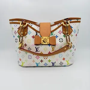Pre-owned Louis Vuitton RL White Multicolore Annie MM tote bag 22282172