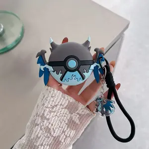 1 super Spitfire Dragon X shaped headphone case, drop resistant and durable silicone headphone case, Apple wireless Bluetooth headphone case, suitable for AirPods 1/2/3/4/pro/pro2/pro3, Audio Protection