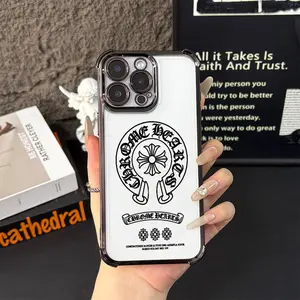 Clear Minimalist Phone Case with 4 Reinforced Corners – Ultra Slim & Lightweight Drop Protection, Fits iPhone 16/17