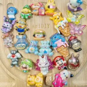 Kiki-A40-Cartoon UV Plated Charms Beads Kiki-A40-Cartoon UV Plated Charms Beads