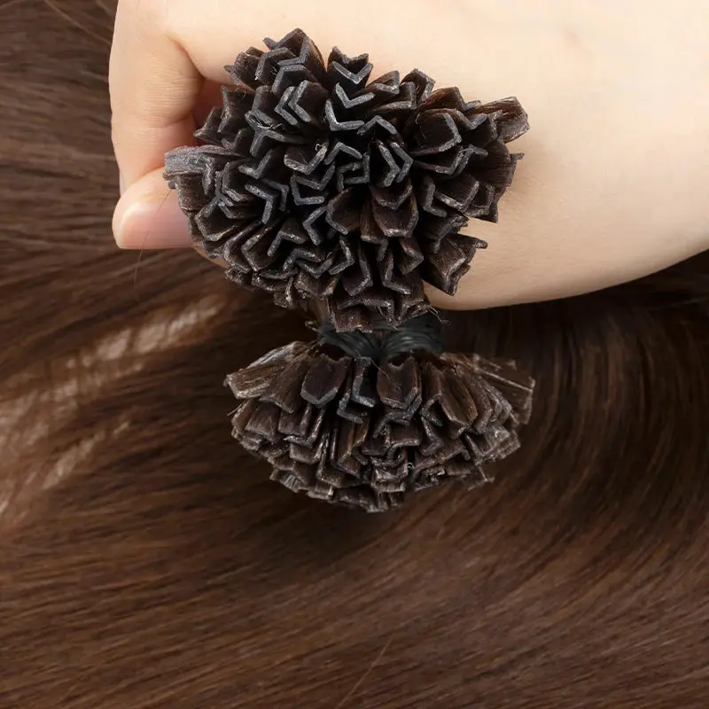 Italian Keratin Bond Human Hair K-Tip Extensions | 12–24 Inches