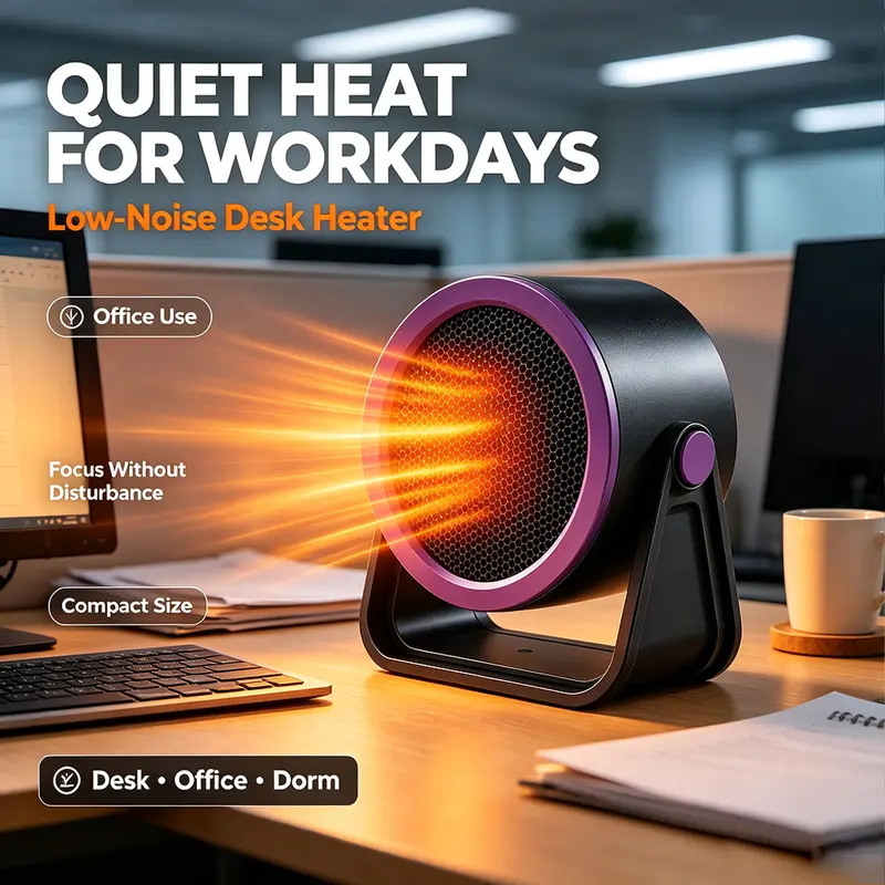 500W desk heater product details