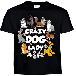 Crazy Dog Lady Shirt, Retro Dogs Shirt Unisex Adult Shirt