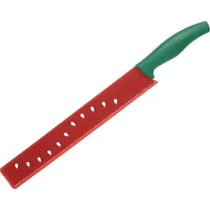 Serrated Watermelon Knife and Fruit Slicer with Long Blade for Easy, Clean Cutting of Large Melons and Cantaloupe, Knives