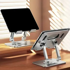 360° Rotating Laptop Stand】Adjustable Foldable Aluminum Laptop Stand, 2-in-1 Multifunctional Laptop Stand Hub for Gaming laptop & Mobile stand Computer Peripherals
