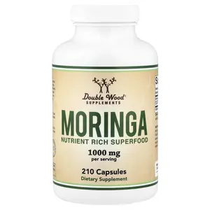 Double Wood Supplements Moringa, 210 Capsules (500 mg per Capsule)