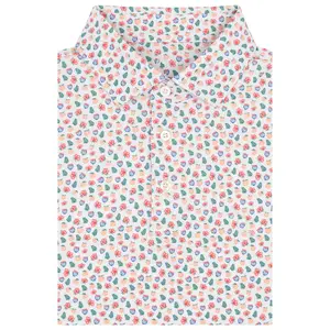 The Georgia Peach Men Performance Polo Breathable Mesh Fabric Classic Loose Fit Pullover Short Sleeve Stylish Menswear Golf Soccer Casual Summer Top S-5XL