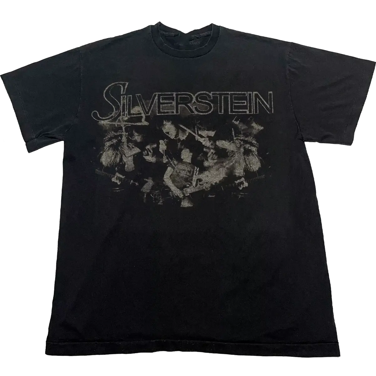 Vtg Silverstein Classic Black Shirt Casual Unisex Cotton One Side T-Shirt