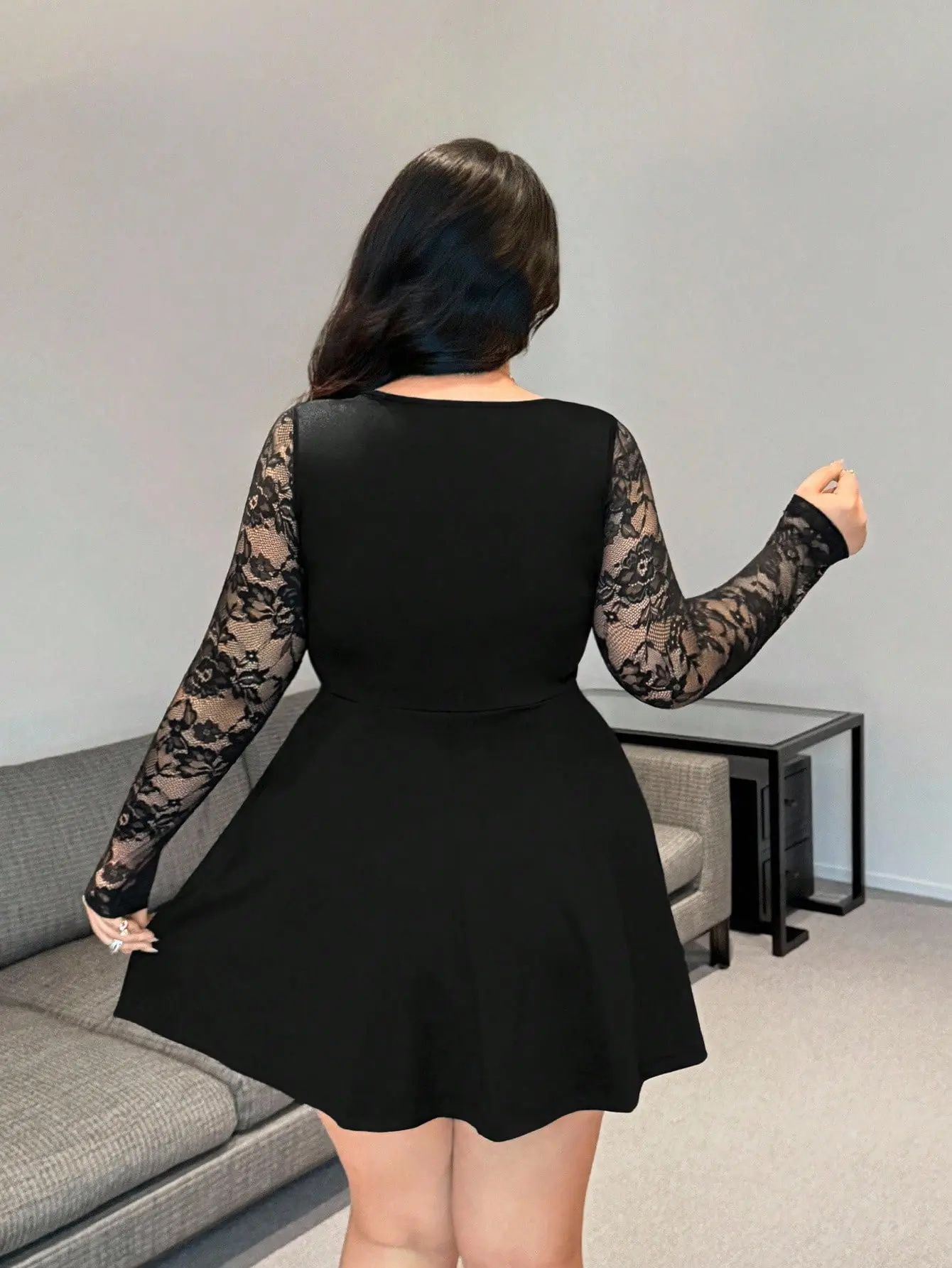 fashion nova plus size black dress Metallic Lace Off-Shoulder Black Sheath Midi Dress