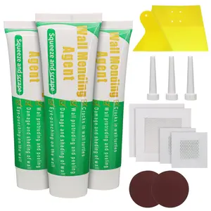 Drywall Repair Kit ,3 Pcs Spackle Wall Patch Kit with Scraper, Quick and Easy Plaster Hole Filler for Home, Apartment, Office Use, Scrawl, DIY, Tools