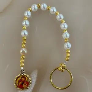Single decade rosary keychain - perfect for carrying your faith anywhere you go
