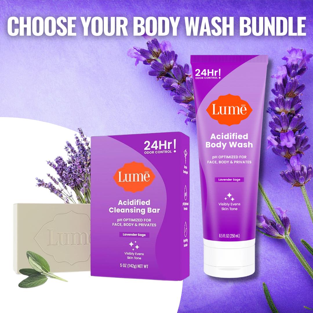 pH Optimized Body Wash Bundle: Acidified Body Wash or Cleansing Bar Soap - Shampoo, Face, Body, and Shave Bar or Hydrati