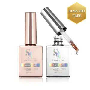 SASSYTIP 15MLGel Polish Set - Top Coat, Base Coat, Nail Glue, Builder Gel,Shine Finish and Long Lasting, Nail Art Design Manicure Springl Nail Halloween Nail Black Friday Winter Nail Christmas Gifts for Women