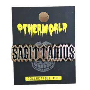 Sagittarius Zodiac Soft Enamel Pin Premium Gloss Finish Durable Customizable Options for Hats Backpacks and More High-Quality Material 1 to 1.5 Size Single or Double Back Pieces