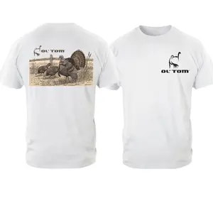 Ol’ Tom Outdoors Retro Turkey Hunting Dog Graphic Shirt, Ol’ Tom Outdoors Vintage Hunting T-Shirt, Ol’ Tom Outdoors Unisex Cotton Hunting Lifestyle Tee