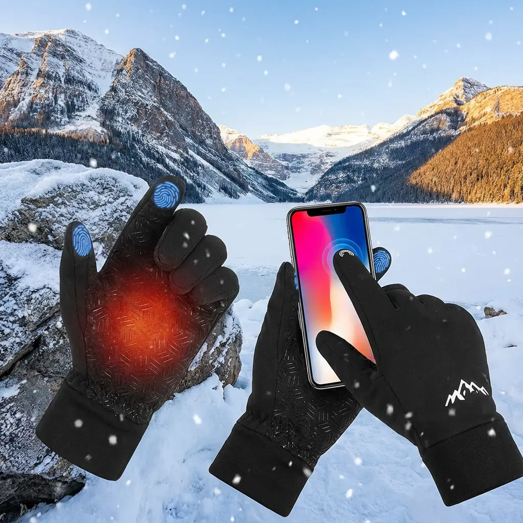 Winter Touchscreen Gloves for Men and Women - Warm Thermal Insulated Gloves for Cold Weather Perfect for Cycling Driving Running Hiking Work Outdoor Activities Windproof Water Resistant Comfortable Grip Winter Touchscreen Gloves for Men and Women - Warm Thermal Insulated Gloves for Cold Weather Perfect for Cycling Driving Running Hiking Work Outdoor Activities Windproof Water Resistant Comfortable Grip