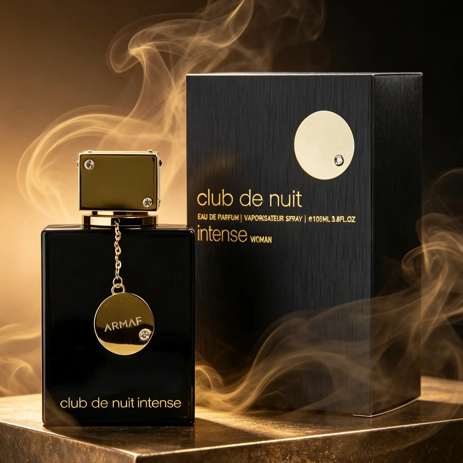 Armaf Women's Club De Nuit Intense EDP Spray - 3.6 Oz (105Ml) Alcohol-Based Citrus Women's Fragrance, Exotic Floral, Rich Woody Amber, for Daily Wear & Evening Use, Includes Alcohol