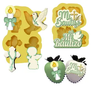 Mi bautizo set de moldes de silicon