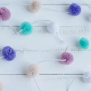Pastel Pompom Garland