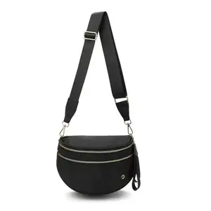 2026 New Women Checkered Nylon Fanny Pack | Y2K Trendy Crossbody Belt Bag | Adjustable Strap Sling Purse | Large Capacity Lightweight Waist Pouch | Casual Hands-Free Bum Bag for Street Style, Daily Errands, Summer Vacation & Outdoor Festival Travel